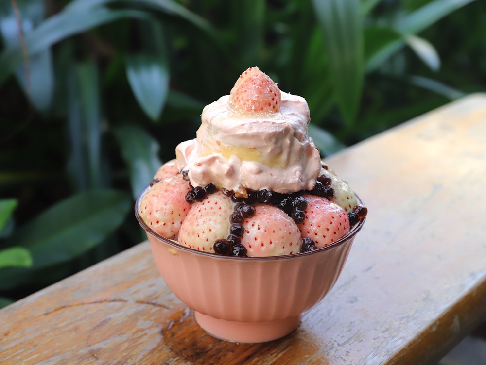 清水堂最新冰品推出啦！炸裂雪梨山給你滿滿水梨香甜感受.雪兔草莓冰讓你一嚐頂級白草莓的奢華蜜桃滋味|季節超限量供應/台南水果愛玉冰店推薦