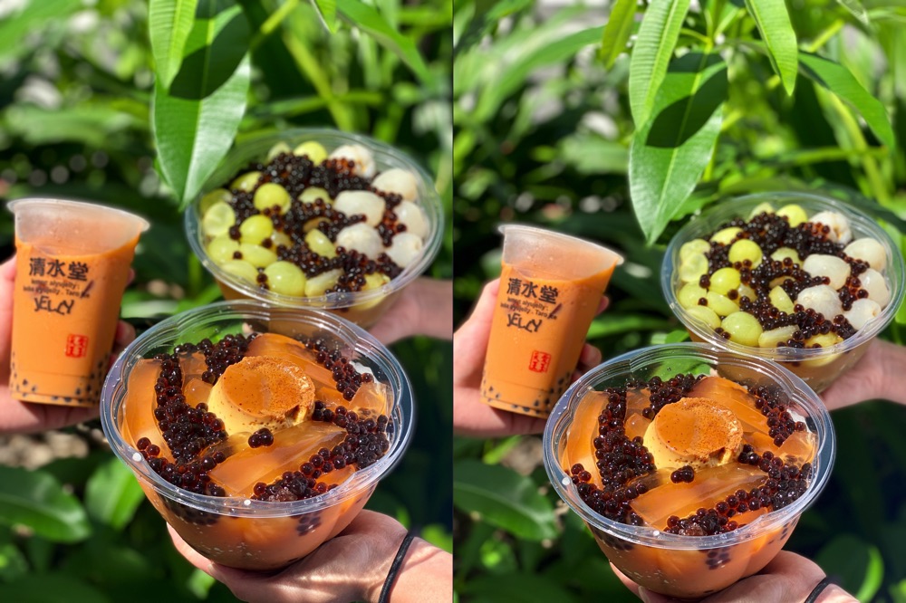 清水堂：台南最狂水果愛玉冰,最新推出泰奶愛玉冰,讓你一秒到泰國！