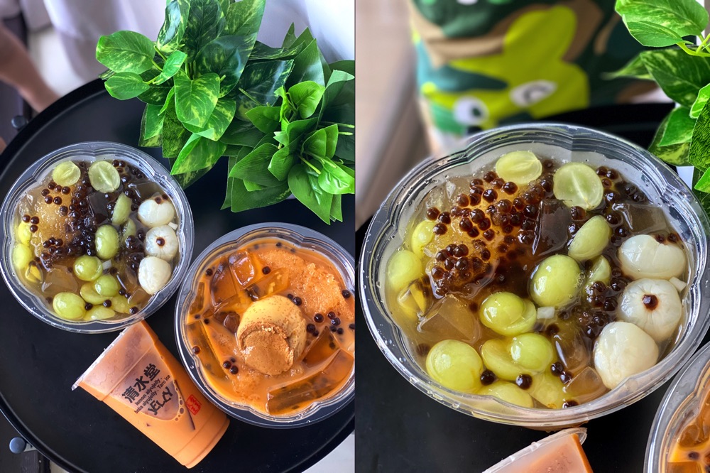 清水堂：台南最狂水果愛玉冰,最新推出泰奶愛玉冰,讓你一秒到泰國！