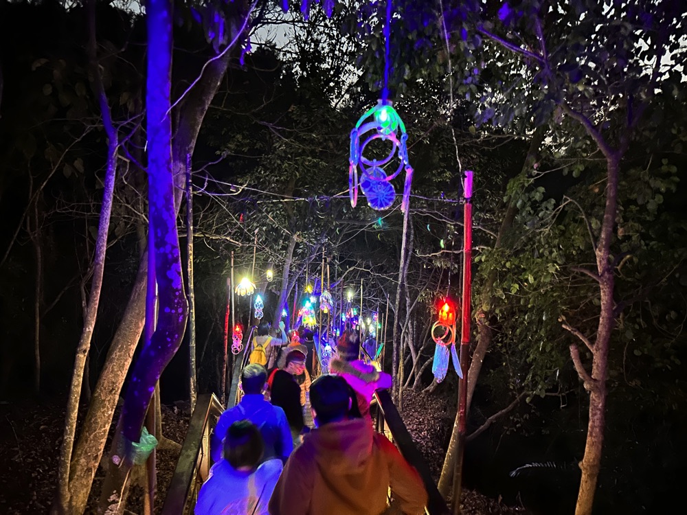 台南龍崎光節 - 空山祭 Longci Light Festival：台南一年一度夜間光雕燈會盛典/夜間爬山運動賞夜景 一生必去一次的慶典活動/台南旅遊行程景點推薦