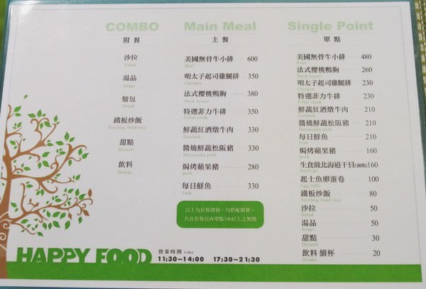 HAPPY FOOD 樂食新鉄板料理：（台南。南區美食）『HAPPY FOOD 樂食新鉄板料理』